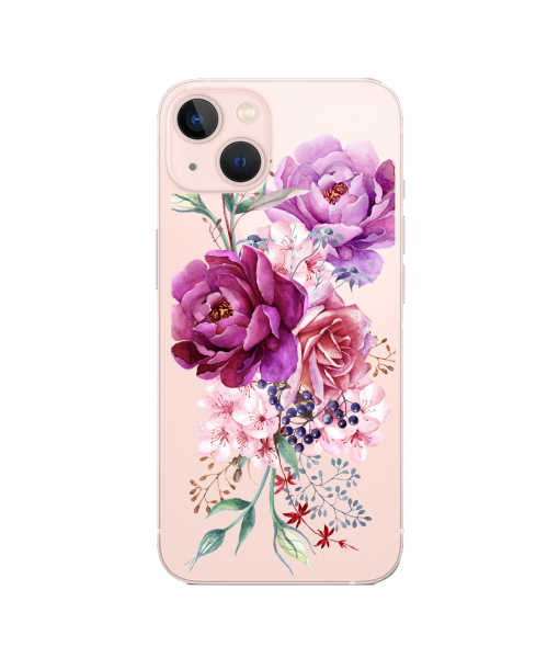 Husa iPhone 13 mini, Silicon Premium, BEAUTIFUL FLOWERS BOUQUET